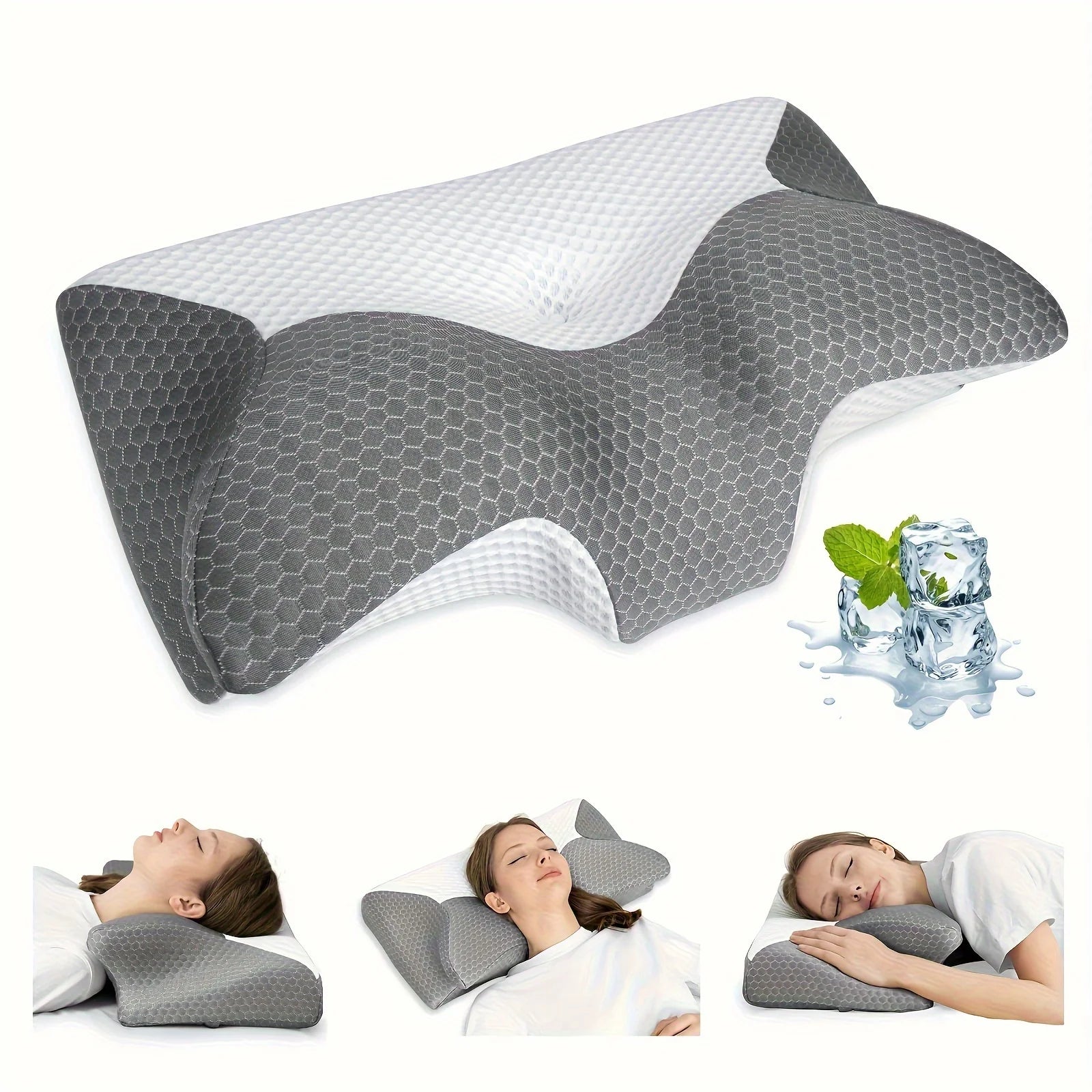 Orthopedic Memory Foam Neck & Shoulder Support Pillow