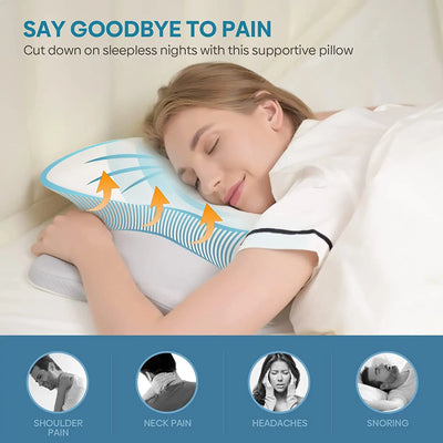 Memory Foam Pillow – Neck & Shoulder Pain Relief