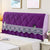 Bedside All-Inclusive Anti-Collision Quilted Thick Fabric Protective Cover, Size: 60x220cm(Eight Petals Purple)